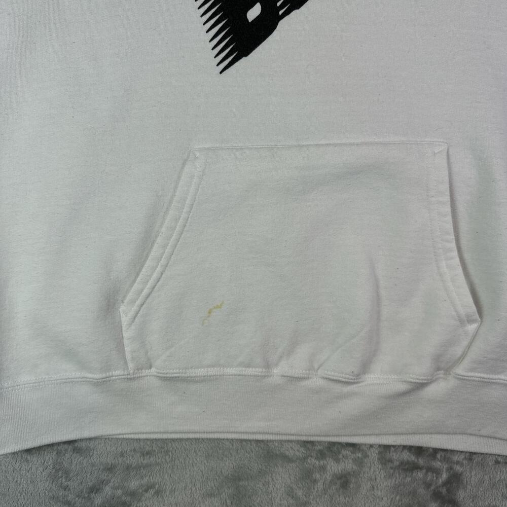 Billie Eilish White Racing Name Spellout Logo White Hoodie Size Large - Picture 8 of 8